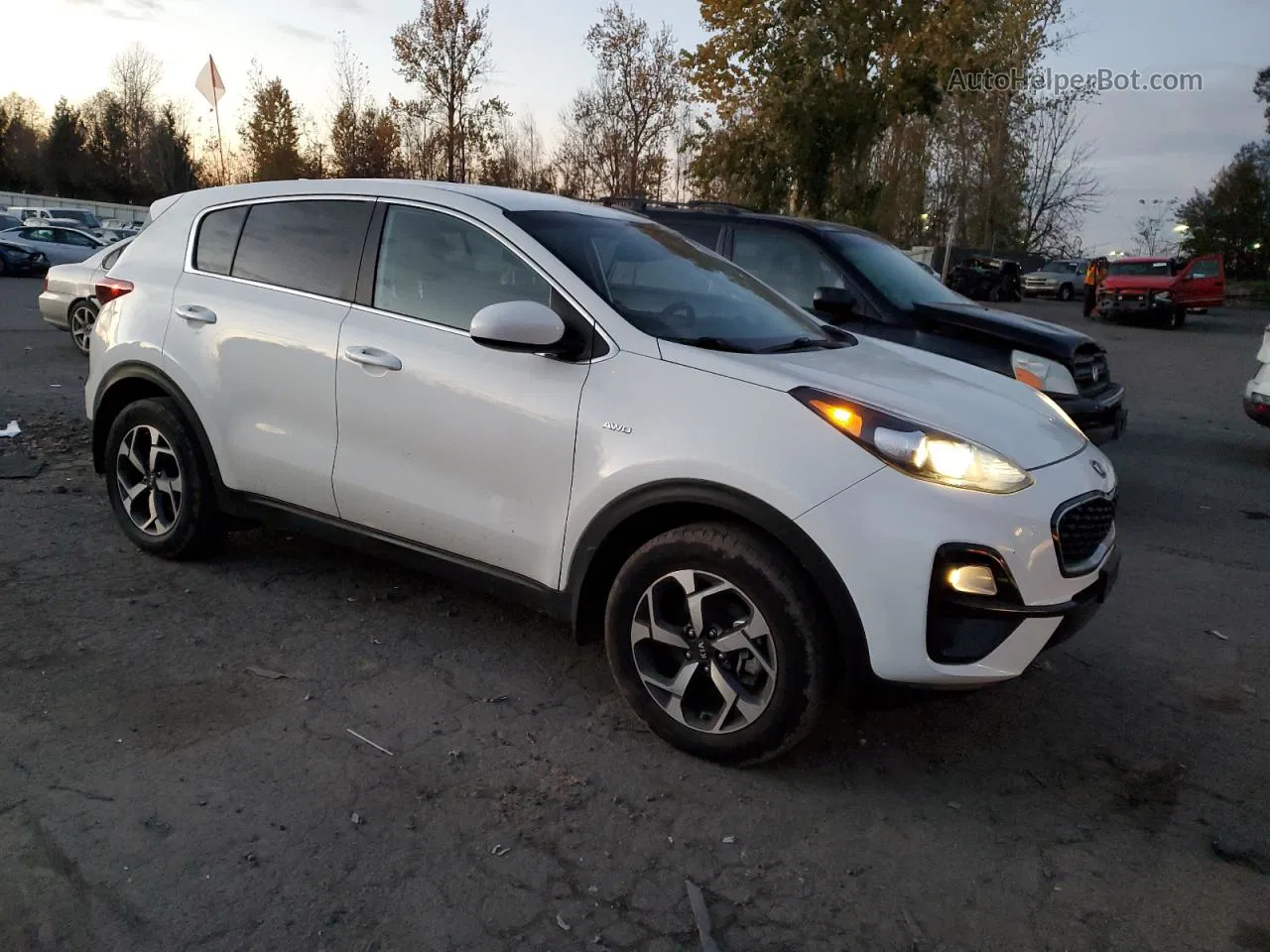 2020 Kia Sportage Lx White vin: KNDPMCAC5L7788749