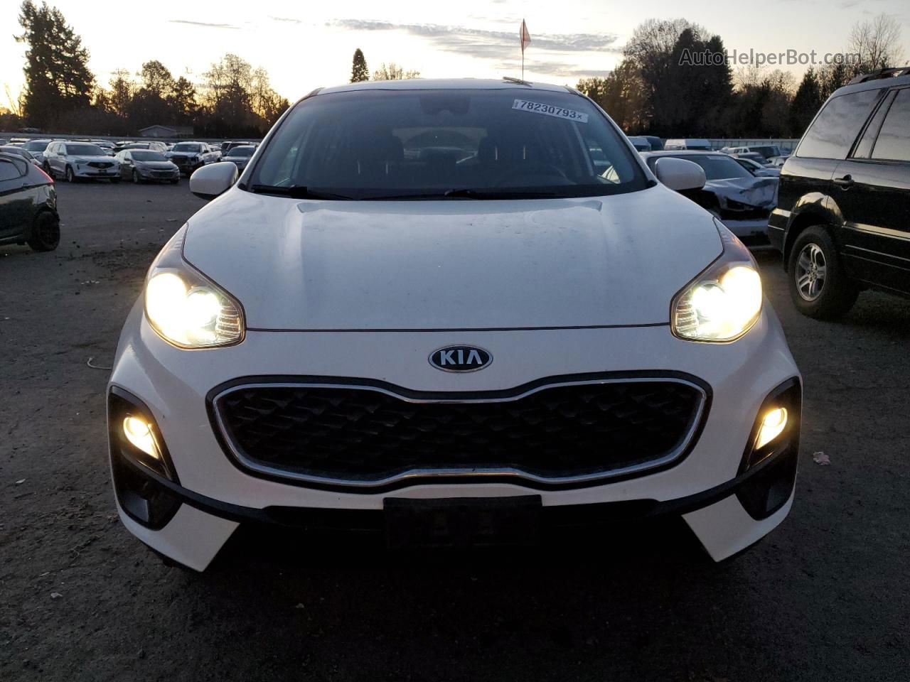 2020 Kia Sportage Lx White vin: KNDPMCAC5L7788749