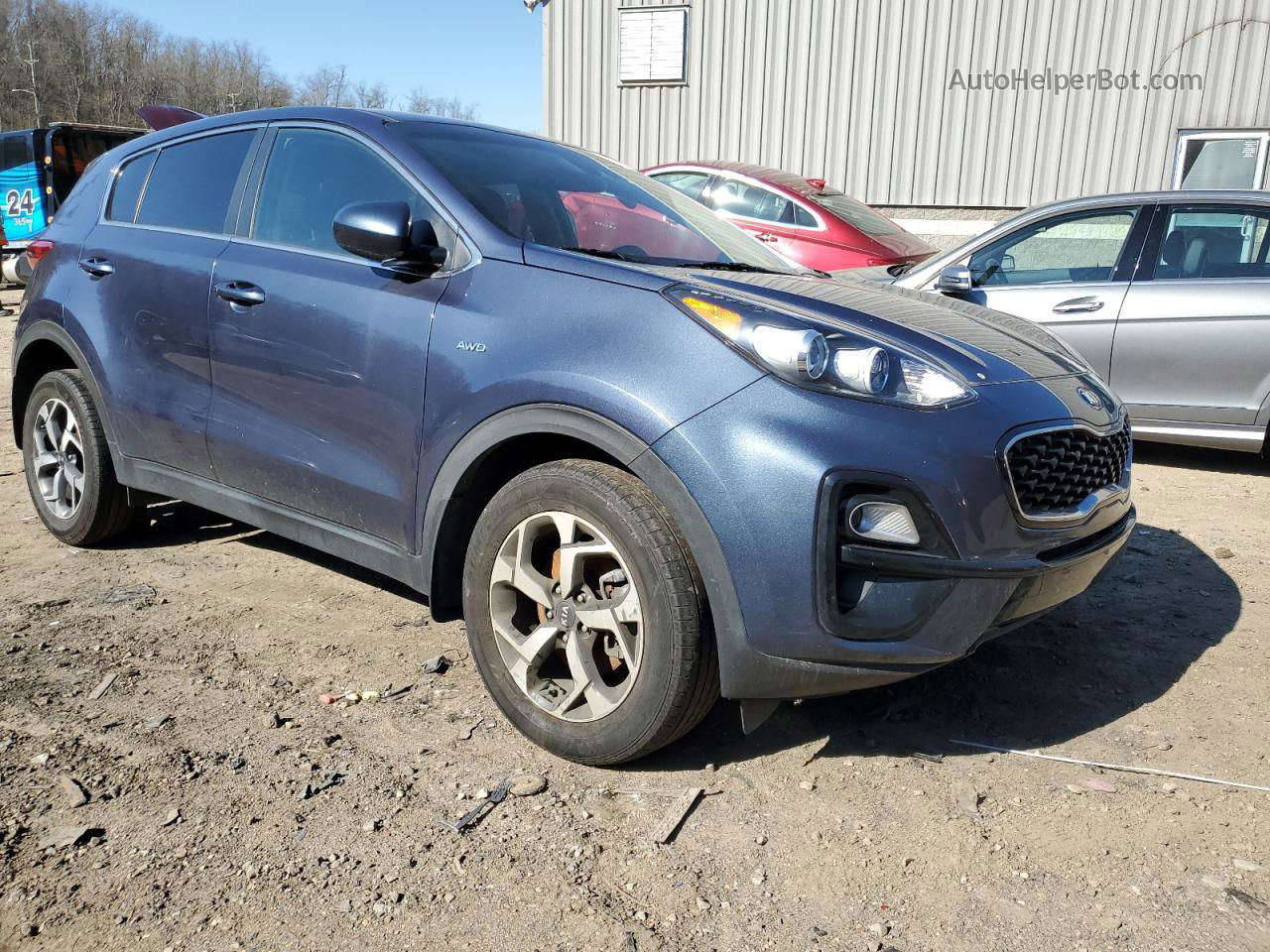 2020 Kia Sportage Lx Blue vin: KNDPMCAC5L7831809