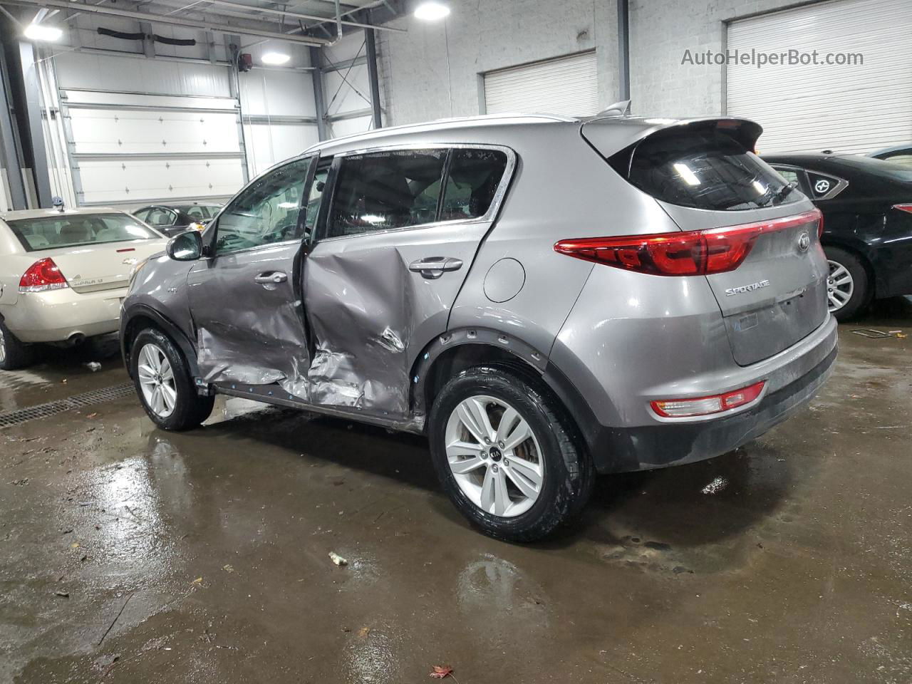 2017 Kia Sportage Lx Gray vin: KNDPMCAC6H7032404