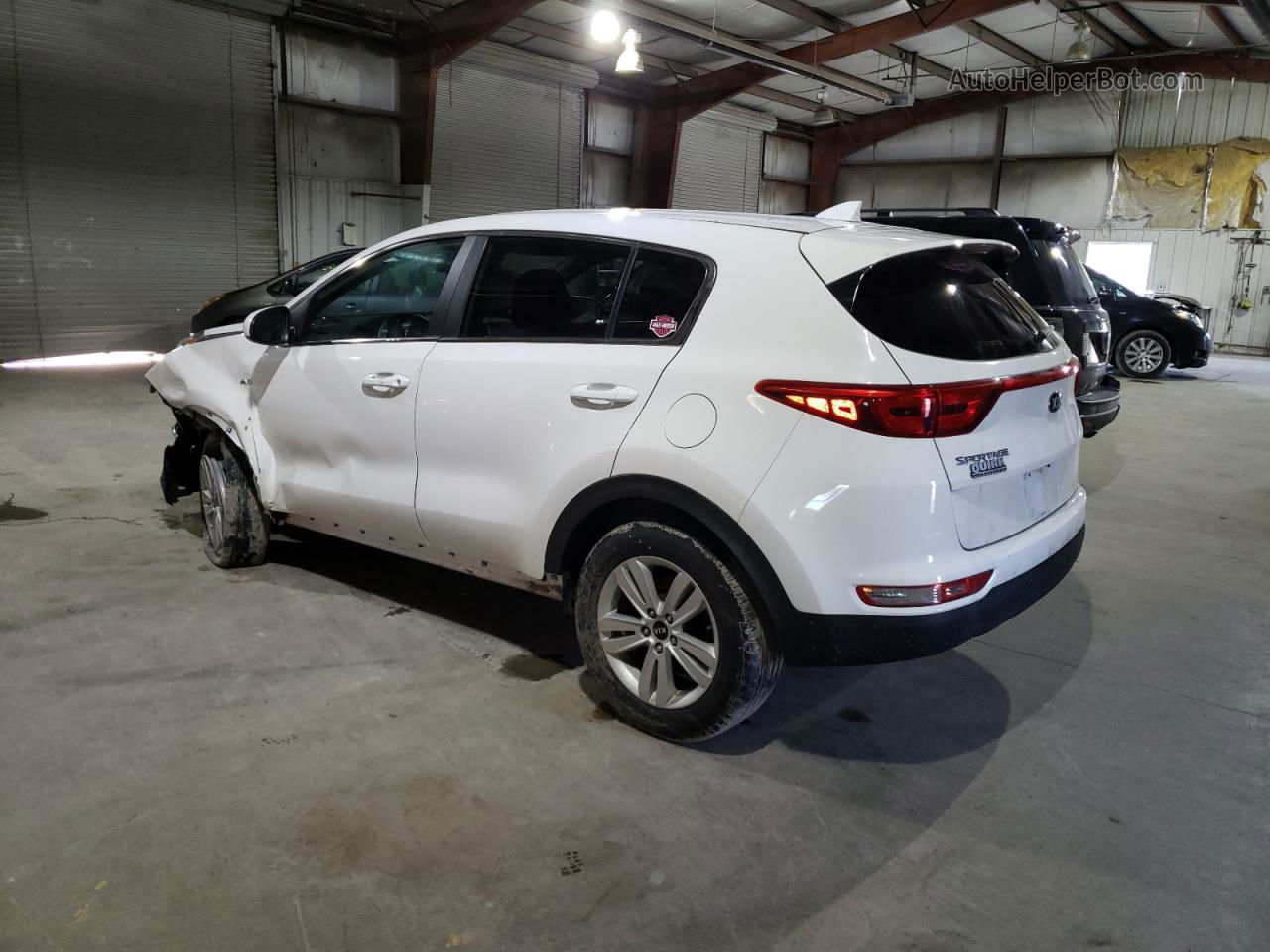 2017 Kia Sportage Lx White vin: KNDPMCAC6H7040681