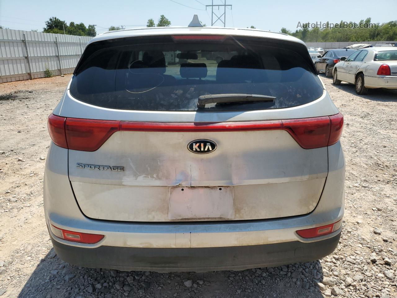 2017 Kia Sportage Lx Silver vin: KNDPMCAC6H7068612