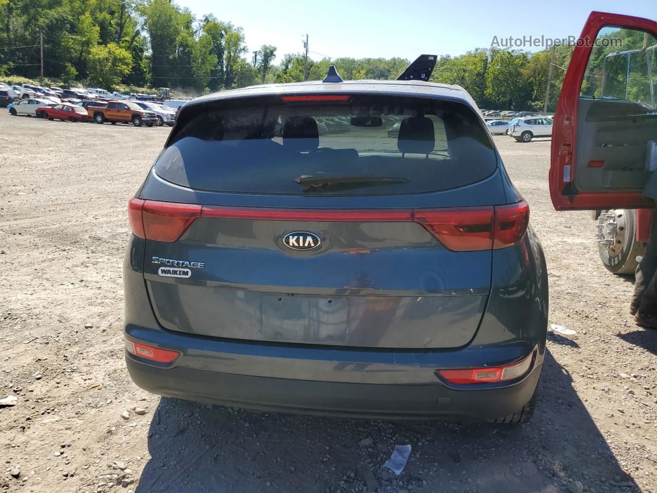 2017 Kia Sportage Lx Blue vin: KNDPMCAC6H7166278