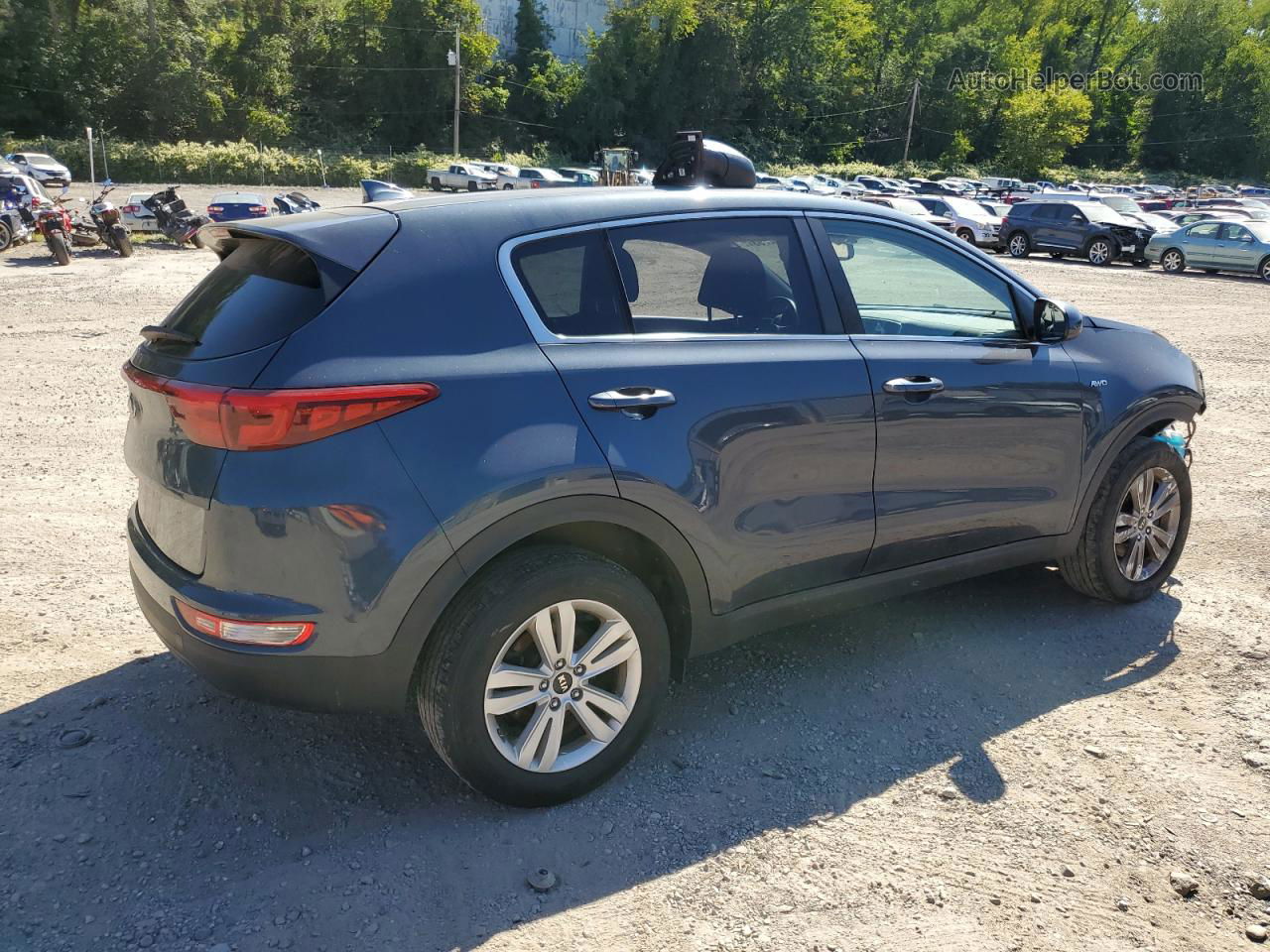 2017 Kia Sportage Lx Blue vin: KNDPMCAC6H7166278