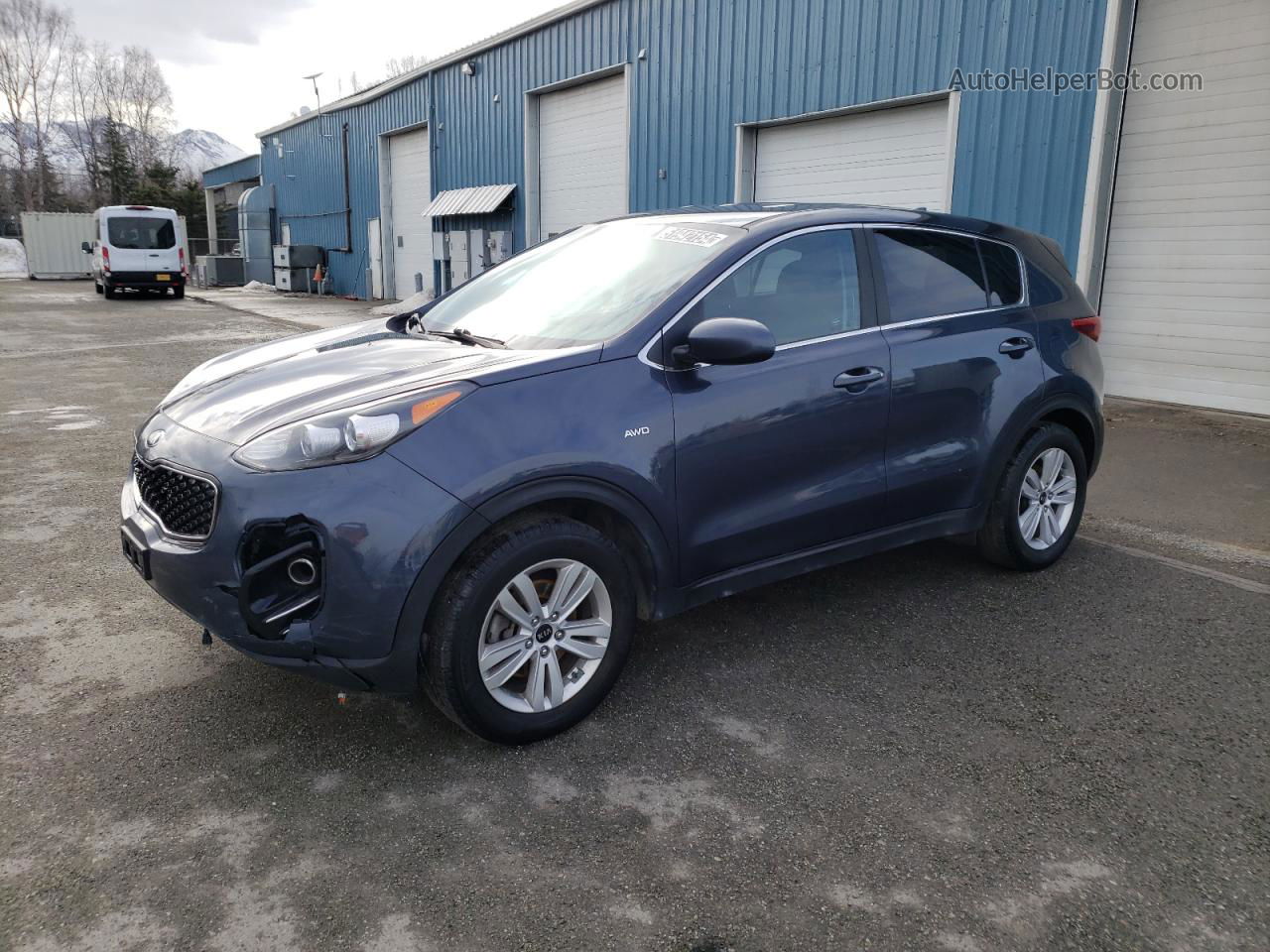 2017 Kia Sportage Lx Blue vin: KNDPMCAC6H7281978