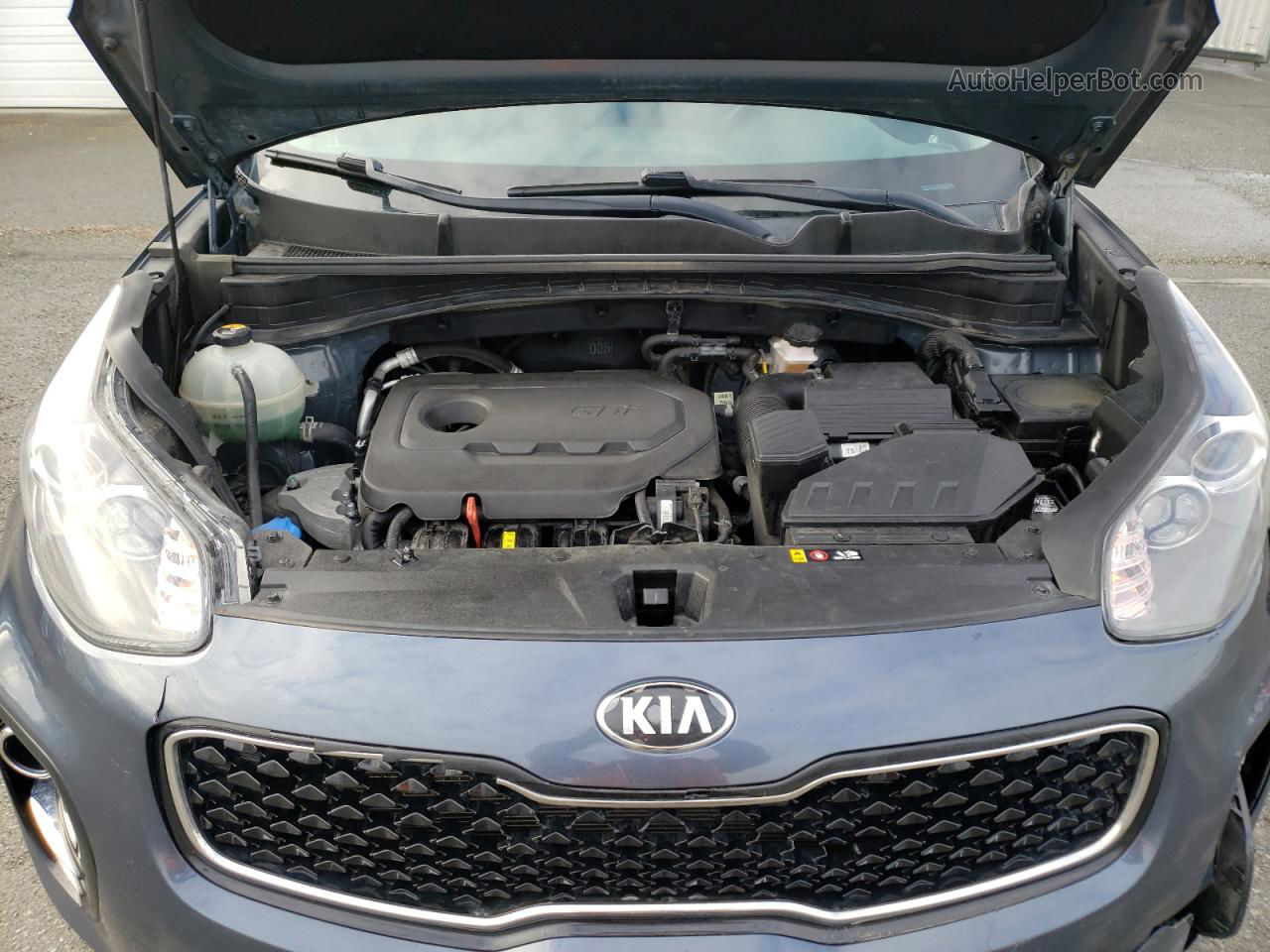 2017 Kia Sportage Lx Синий vin: KNDPMCAC6H7281978