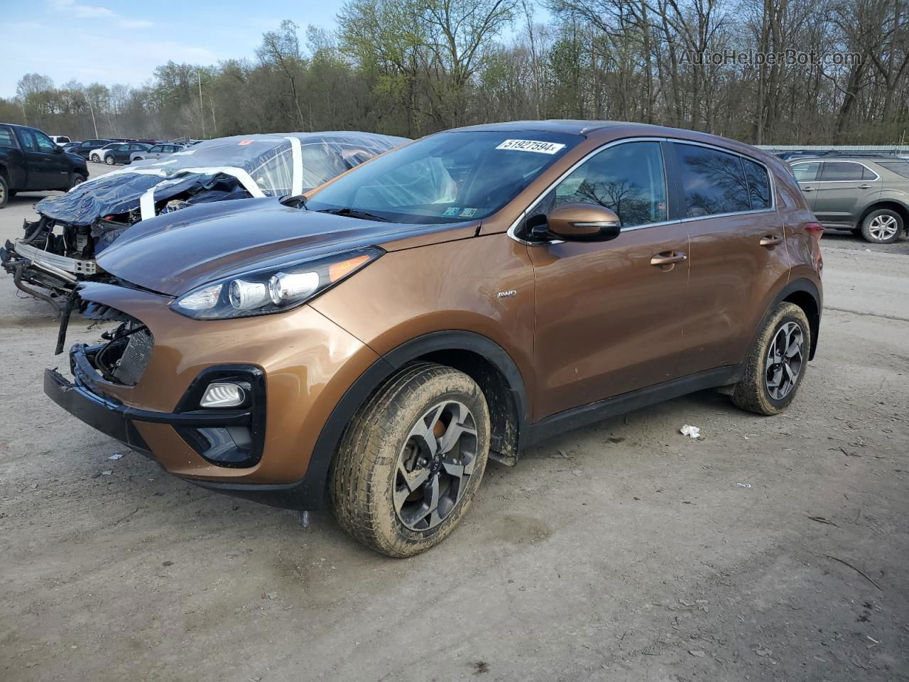 2020 Kia Sportage Lx Tan vin: KNDPMCAC6L7662352