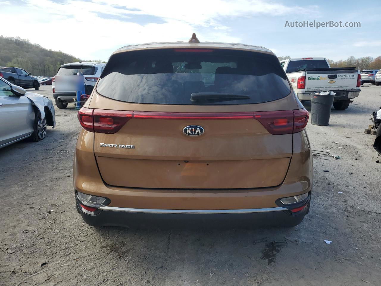 2020 Kia Sportage Lx Tan vin: KNDPMCAC6L7662352