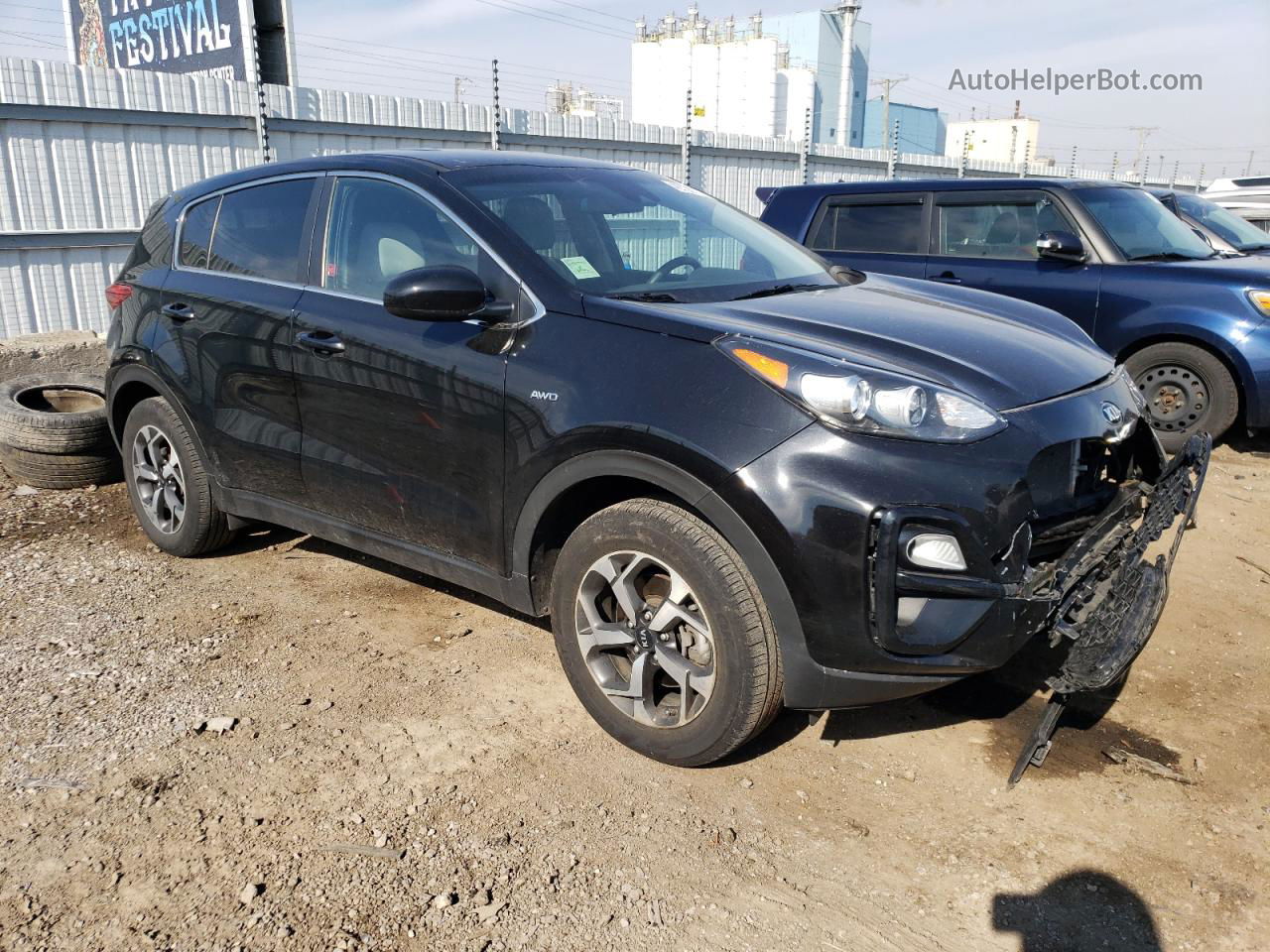 2020 Kia Sportage Lx Black vin: KNDPMCAC6L7742315