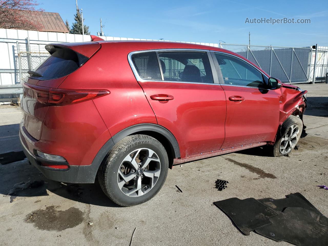 2020 Kia Sportage Lx Темно-бордовый vin: KNDPMCAC6L7761060