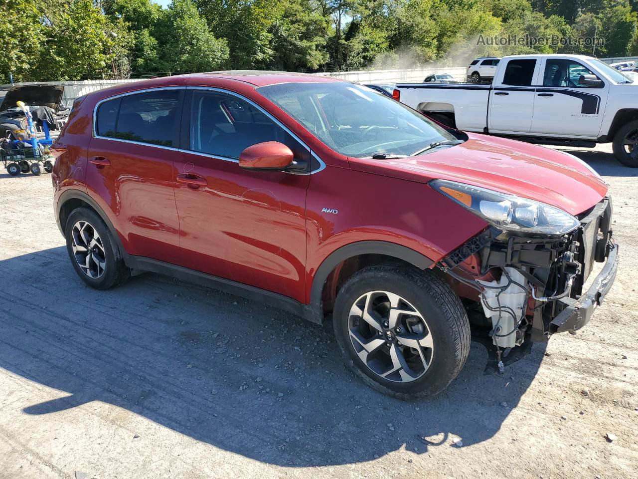 2020 Kia Sportage Lx Красный vin: KNDPMCAC6L7776092