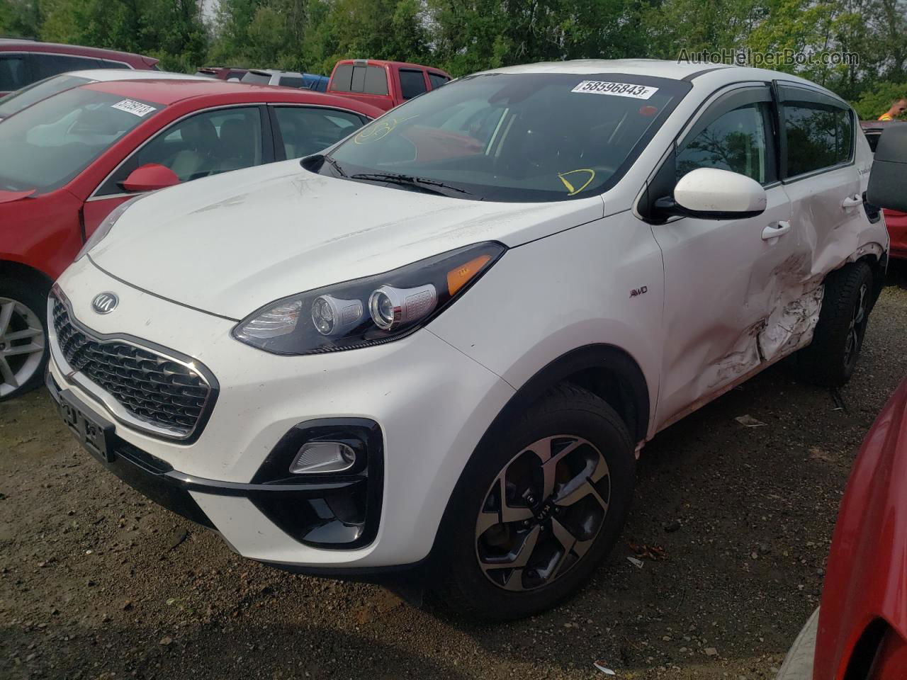 2020 Kia Sportage Lx Белый vin: KNDPMCAC6L7791644