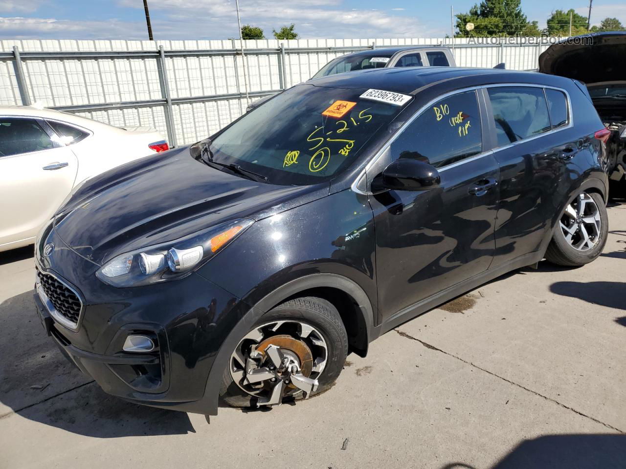 2020 Kia Sportage Lx Black vin: KNDPMCAC6L7807373