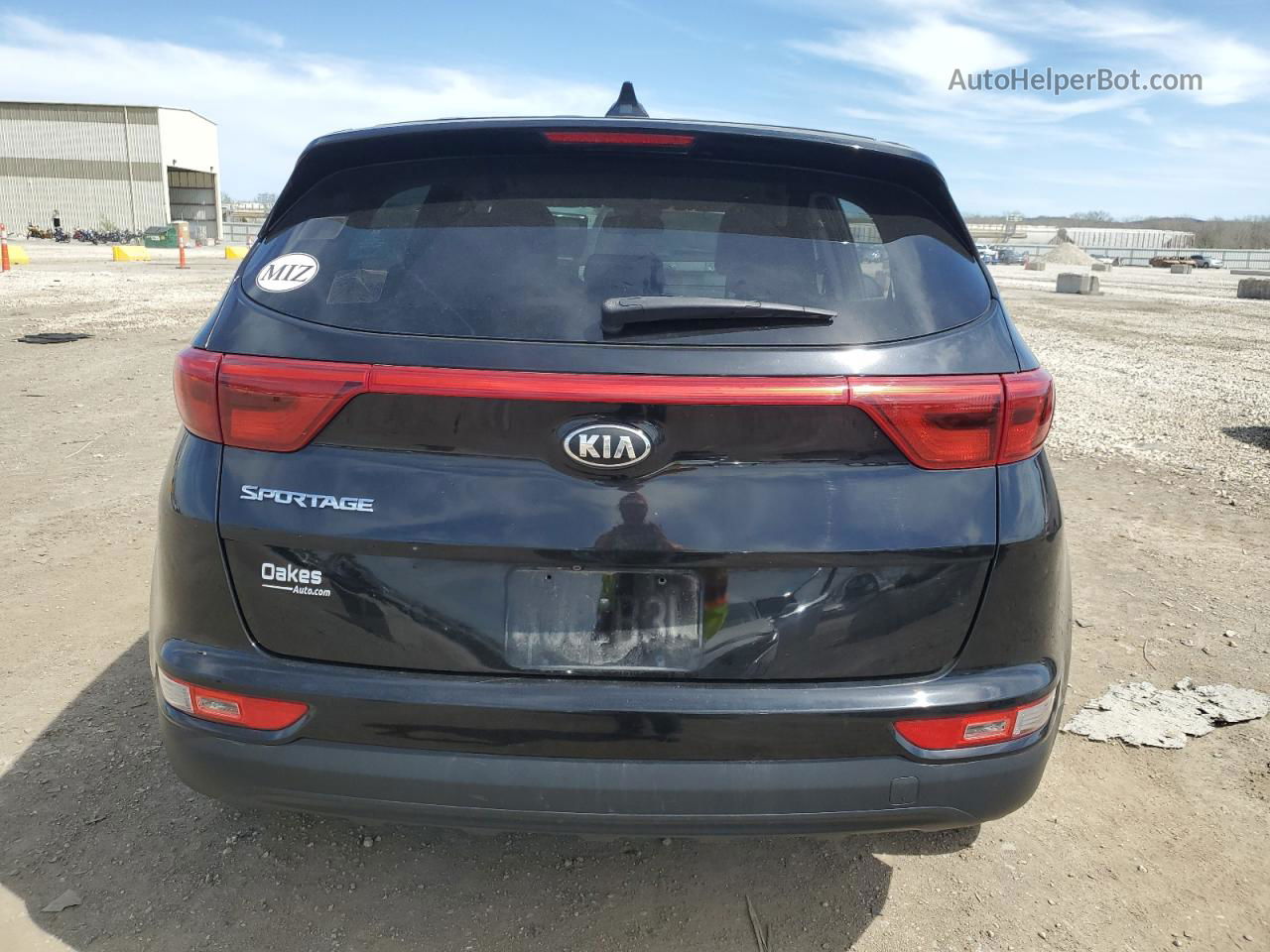 2017 Kia Sportage Lx Черный vin: KNDPMCAC7H7048921