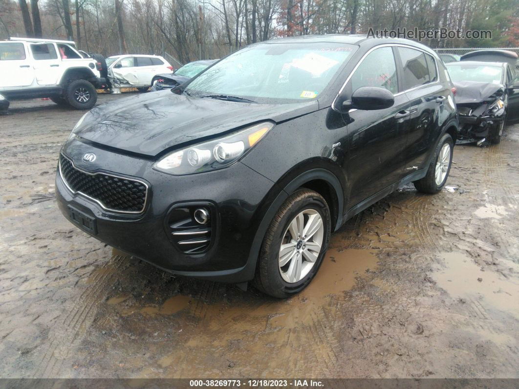 2017 Kia Sportage Lx Черный vin: KNDPMCAC7H7056100