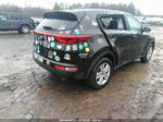 2017 Kia Sportage Lx Black vin: KNDPMCAC7H7056100