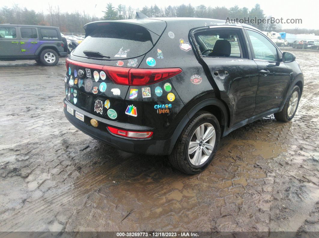 2017 Kia Sportage Lx Черный vin: KNDPMCAC7H7056100