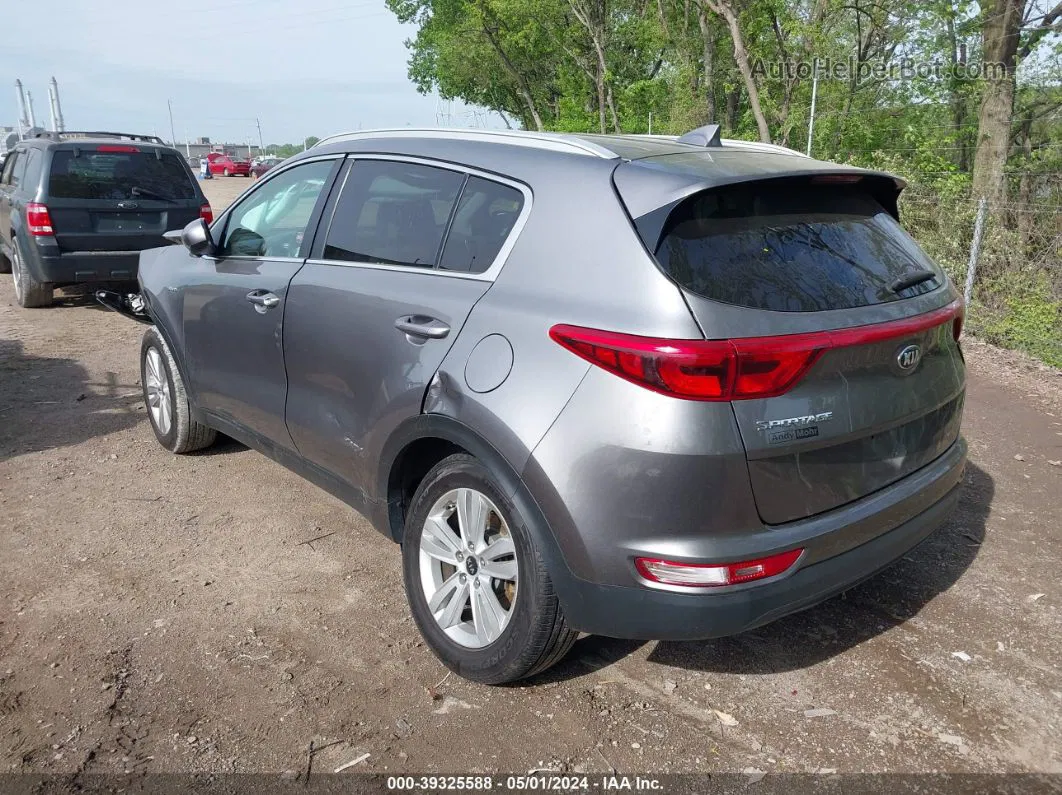 2017 Kia Sportage Lx Gray vin: KNDPMCAC7H7194770