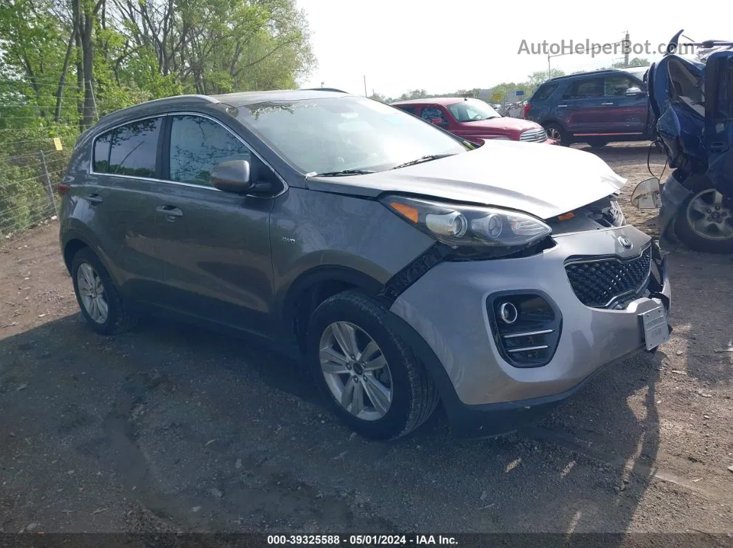 2017 Kia Sportage Lx Gray vin: KNDPMCAC7H7194770