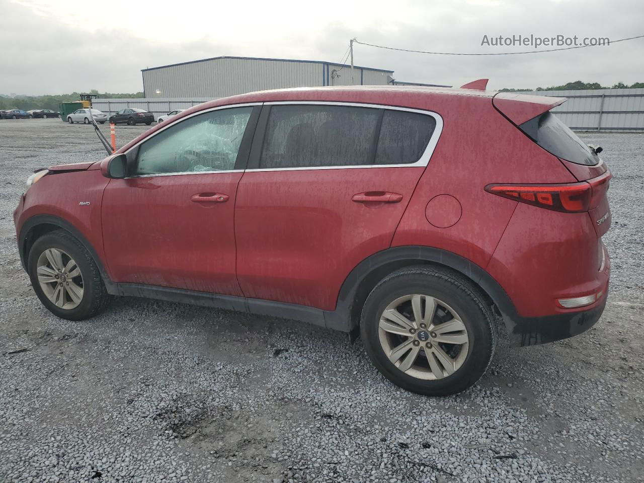 2017 Kia Sportage Lx Burgundy vin: KNDPMCAC7H7277731