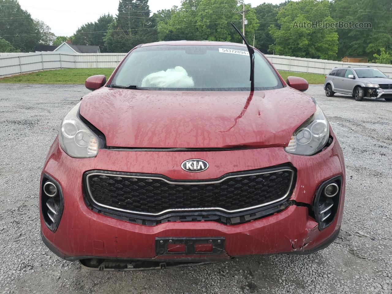 2017 Kia Sportage Lx Burgundy vin: KNDPMCAC7H7277731