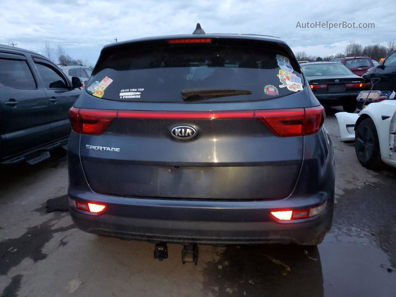 2017 Kia Sportage Lx Синий vin: KNDPMCAC7H7281973