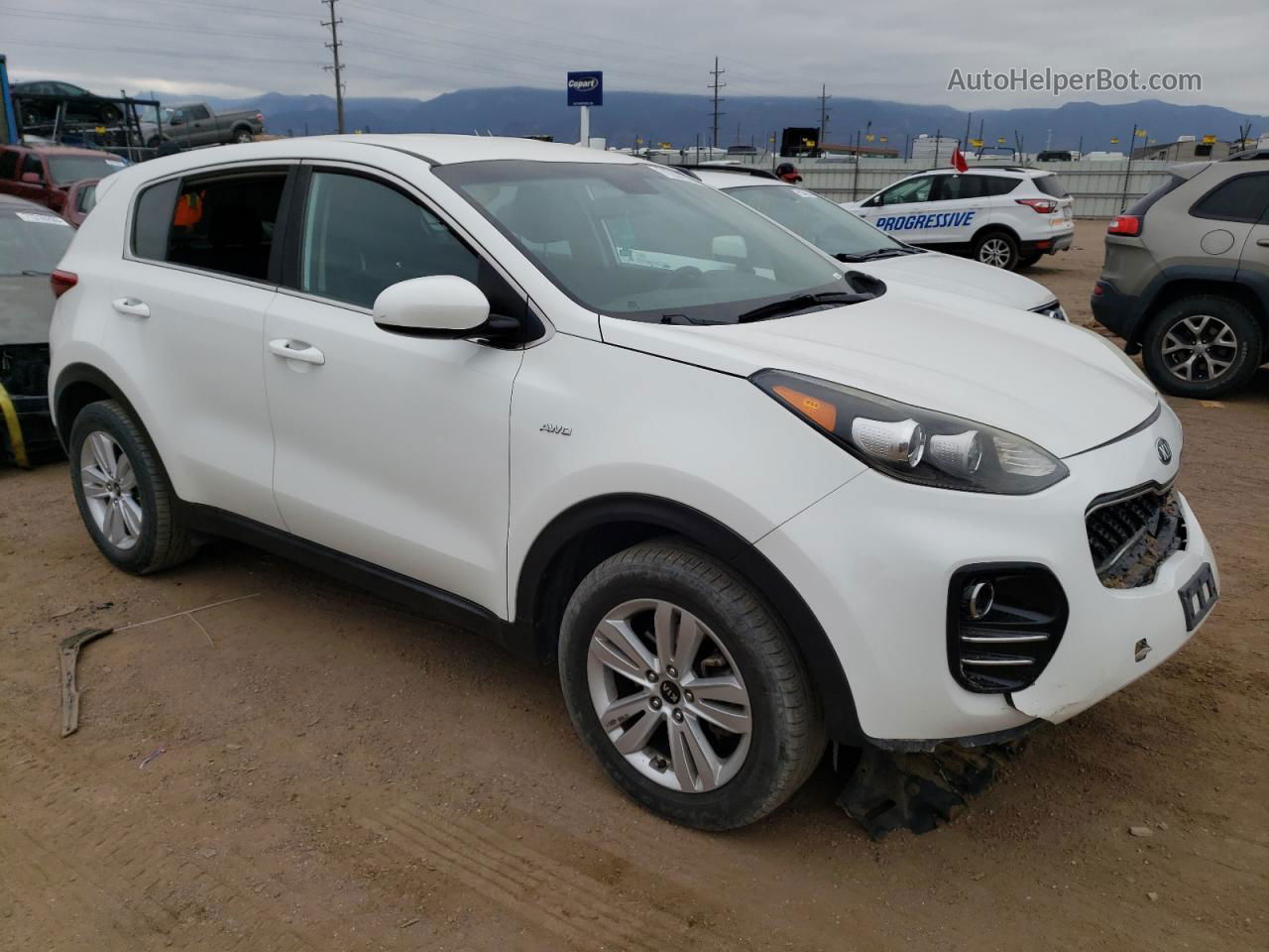 2017 Kia Sportage Lx Белый vin: KNDPMCAC7H7283786