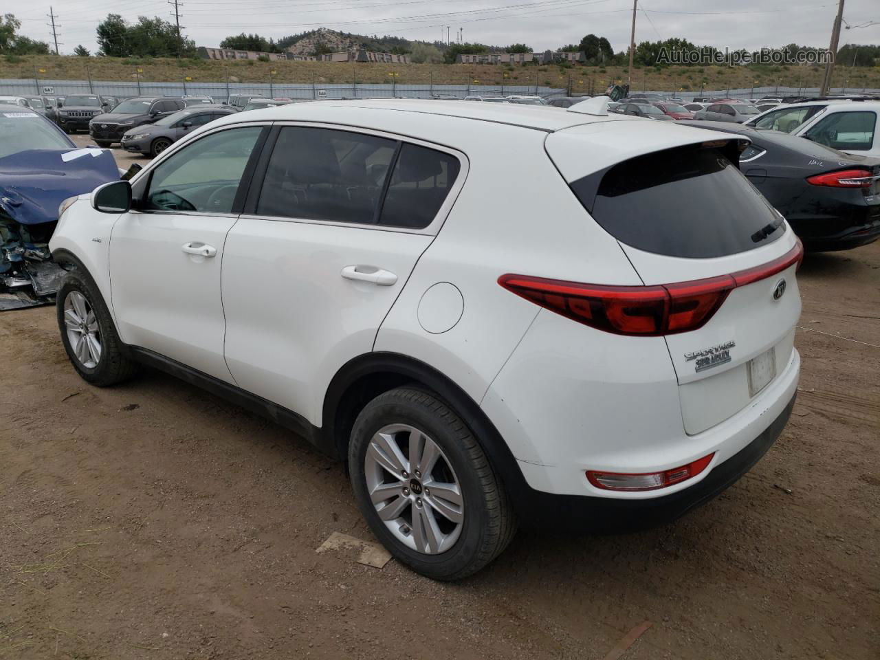 2017 Kia Sportage Lx White vin: KNDPMCAC7H7283786