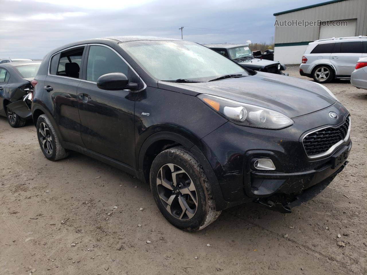 2020 Kia Sportage Lx Black vin: KNDPMCAC7L7806118