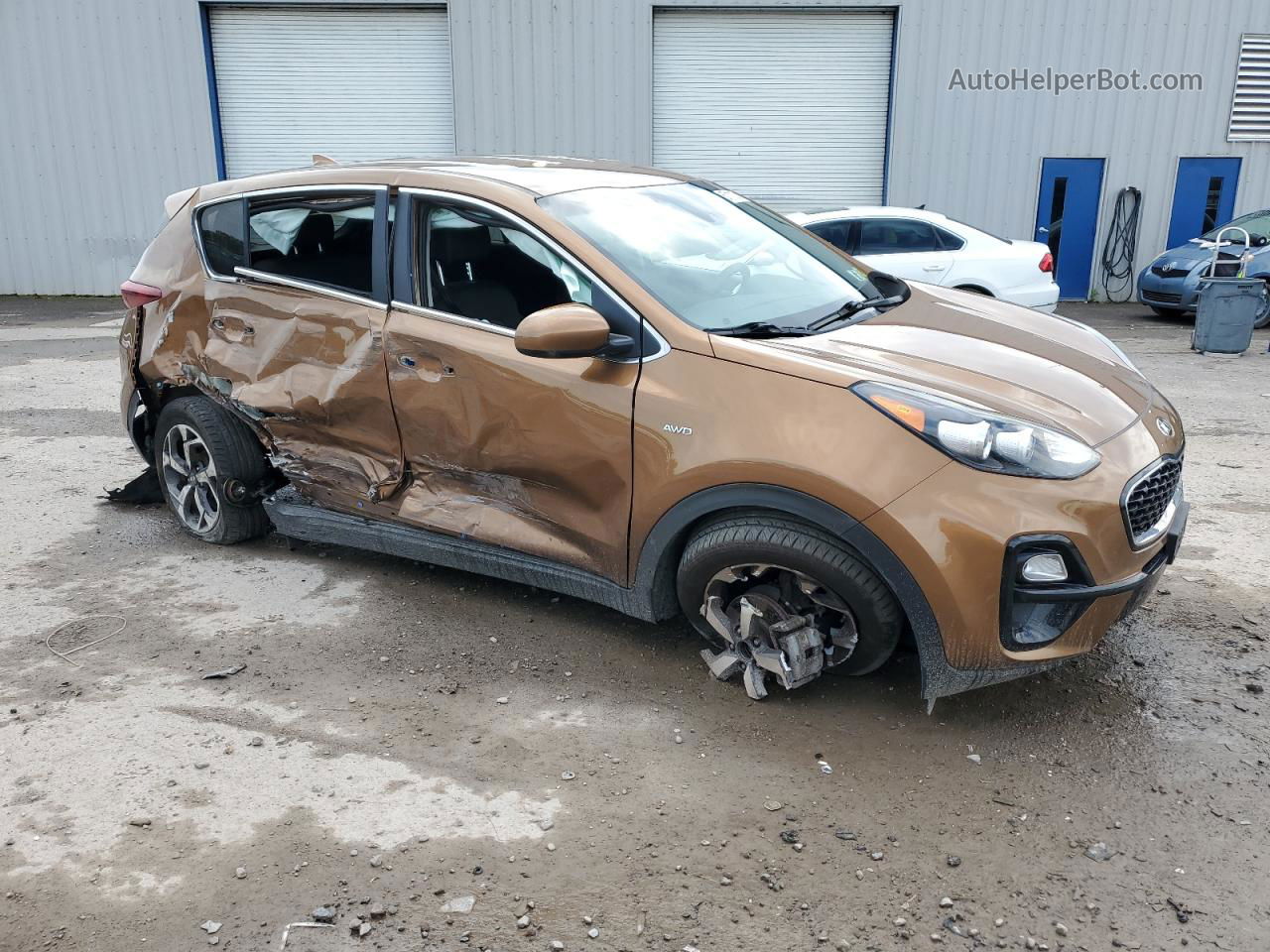 2020 Kia Sportage Lx Коричневый vin: KNDPMCAC7L7815563