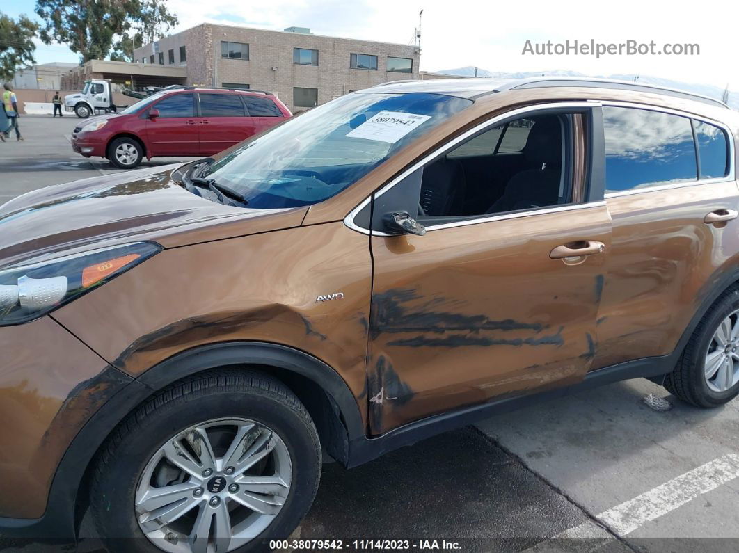 2017 Kia Sportage Lx Brown vin: KNDPMCAC8H7052511