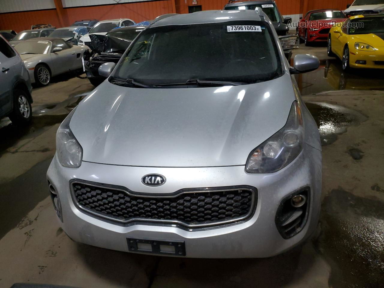 2017 Kia Sportage Lx Silver vin: KNDPMCAC8H7092278