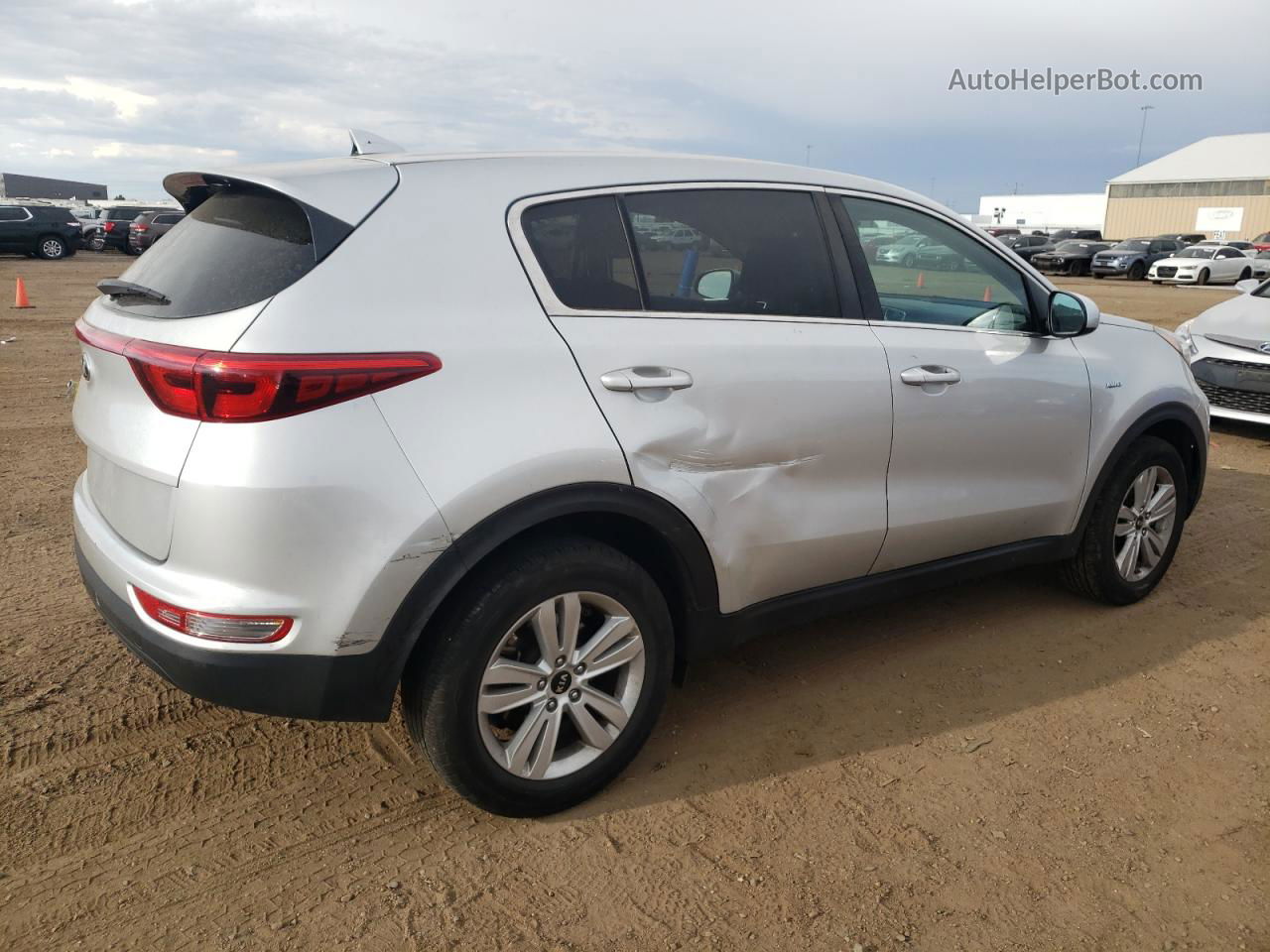 2017 Kia Sportage Lx Silver vin: KNDPMCAC8H7194454