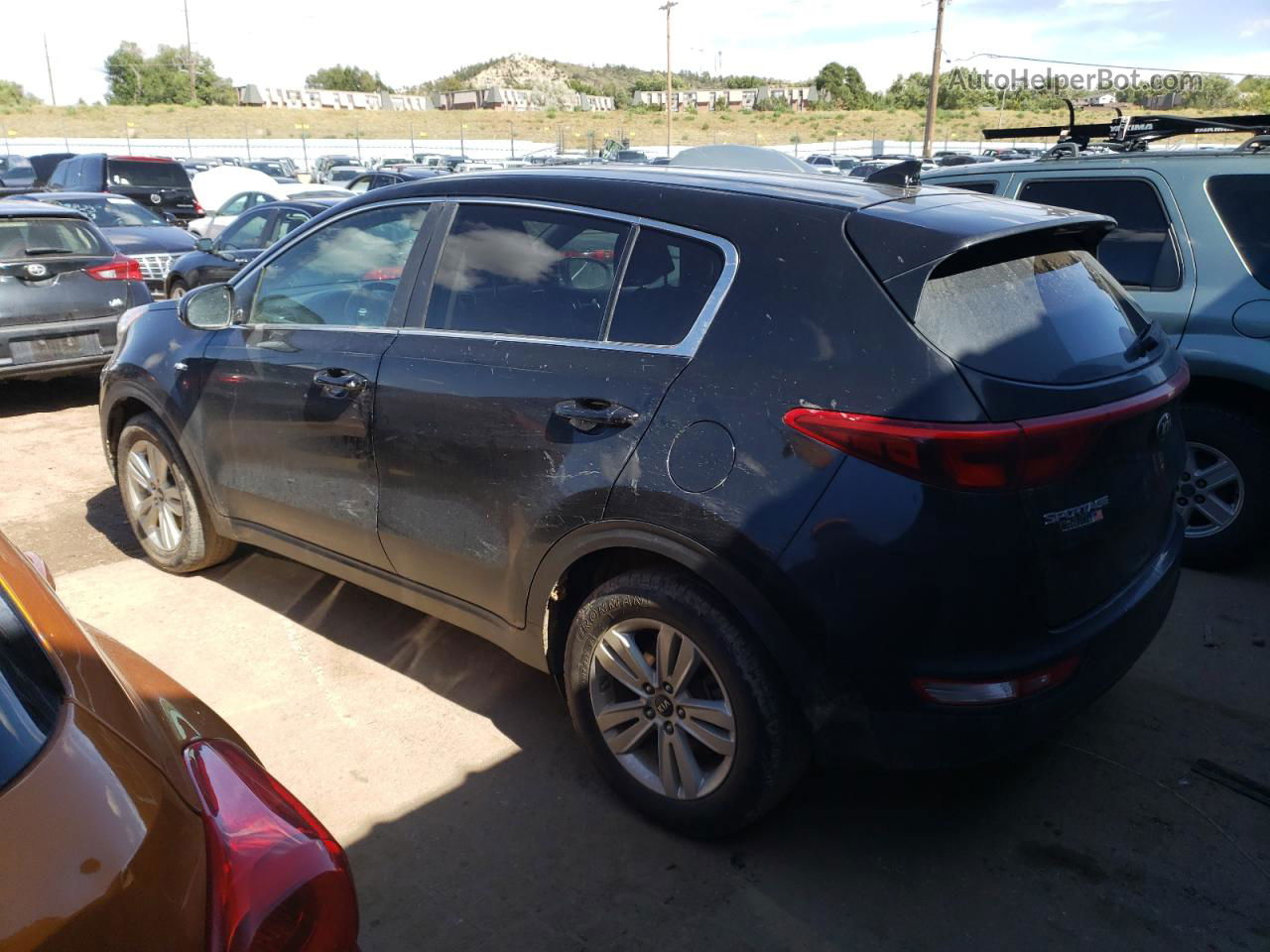 2017 Kia Sportage Lx Black vin: KNDPMCAC8H7198813