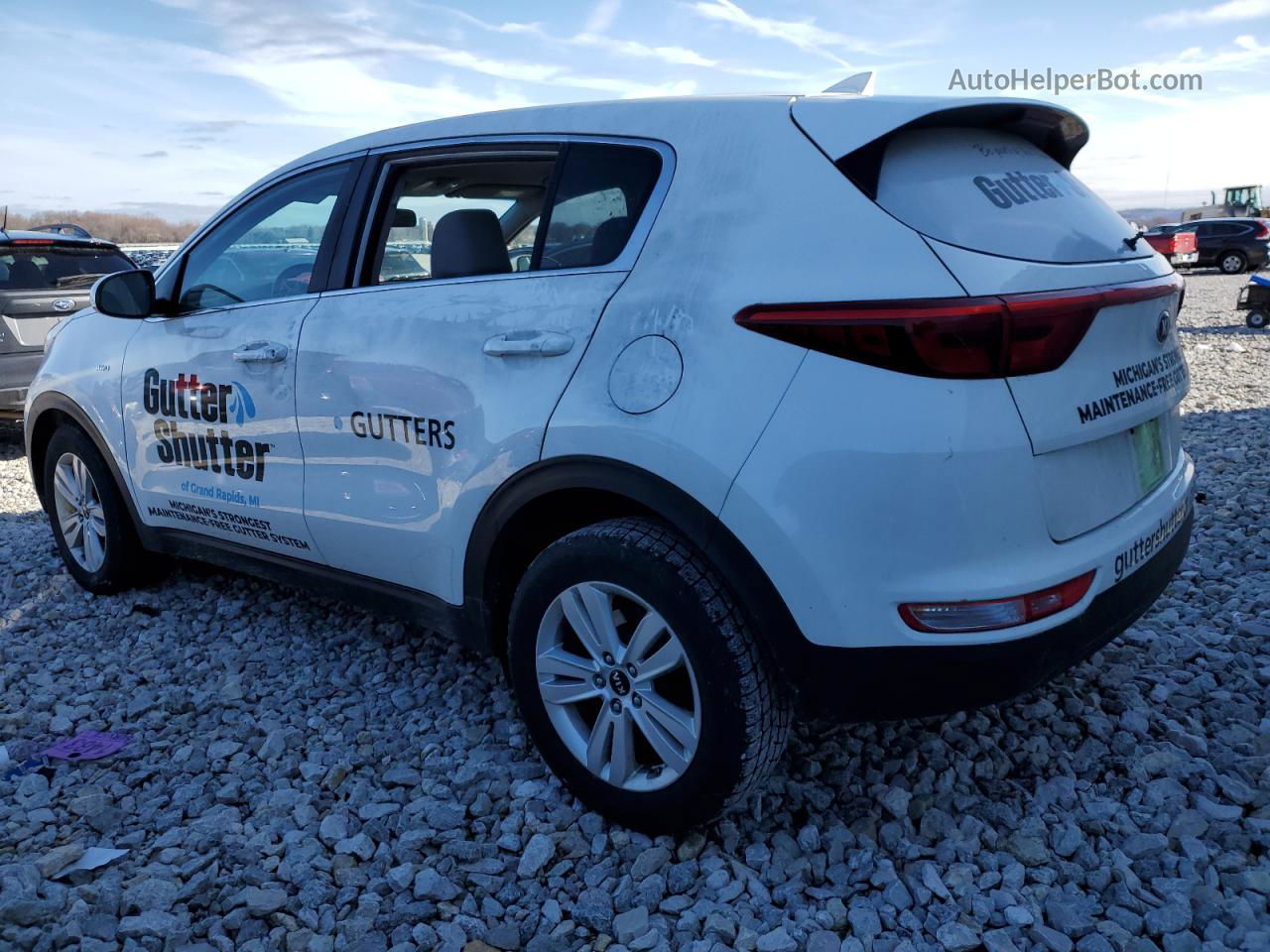 2017 Kia Sportage Lx White vin: KNDPMCAC8H7230255