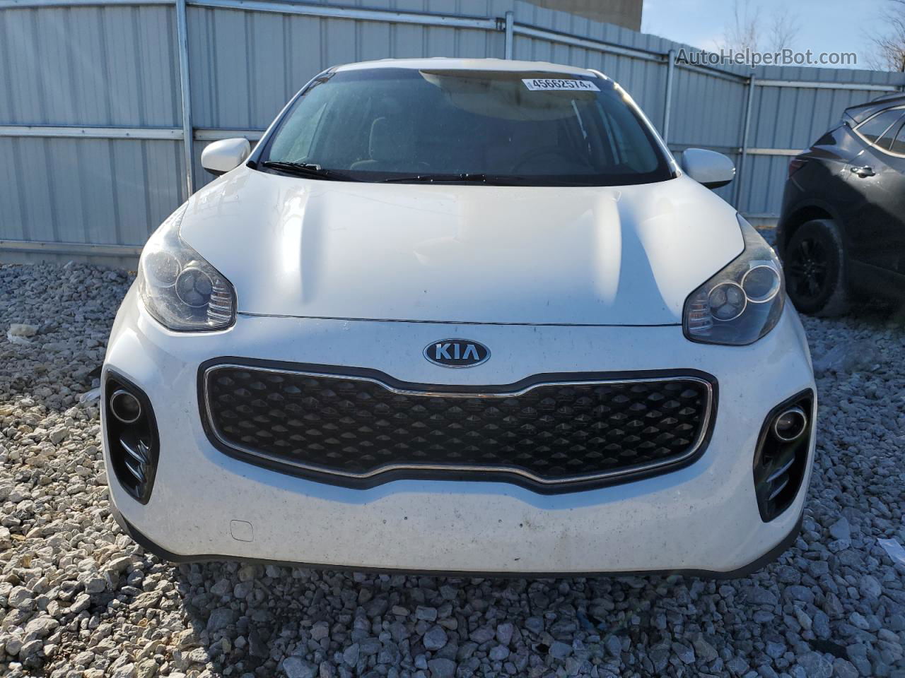 2017 Kia Sportage Lx White vin: KNDPMCAC8H7230255