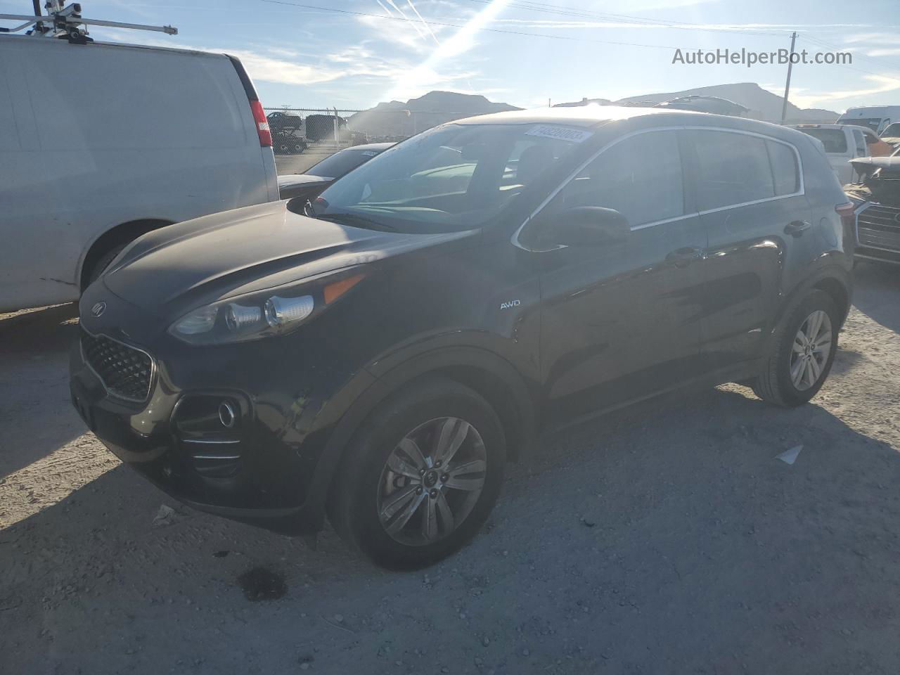 2017 Kia Sportage Lx Black vin: KNDPMCAC8H7256225