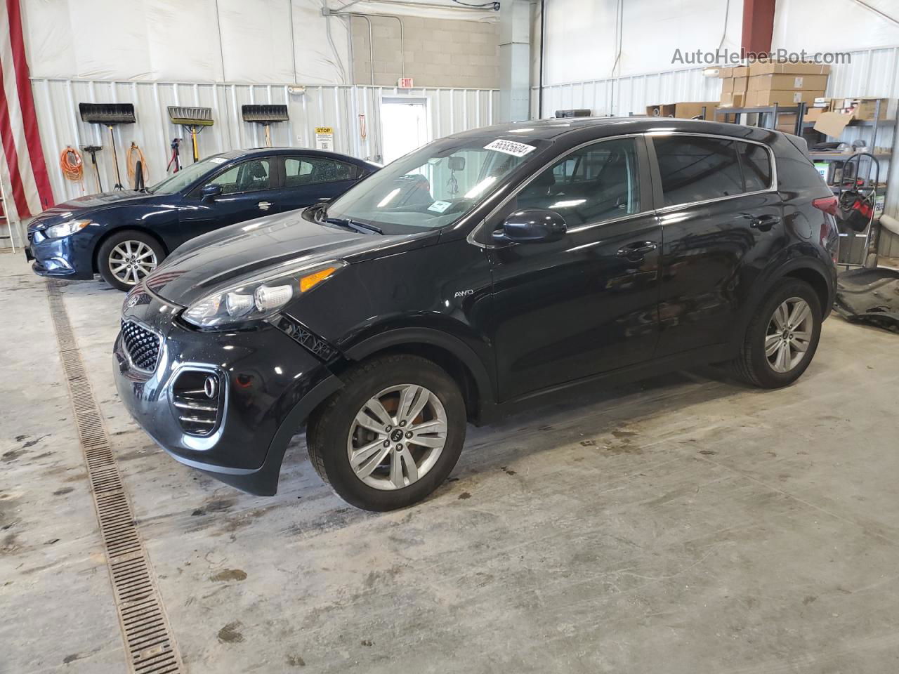 2017 Kia Sportage Lx Black vin: KNDPMCAC8H7270481