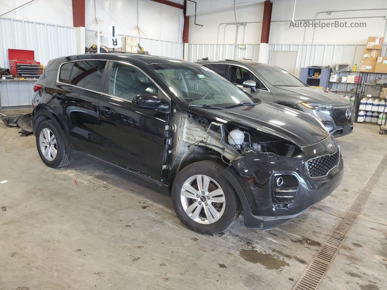 2017 Kia Sportage Lx Black vin: KNDPMCAC8H7270481