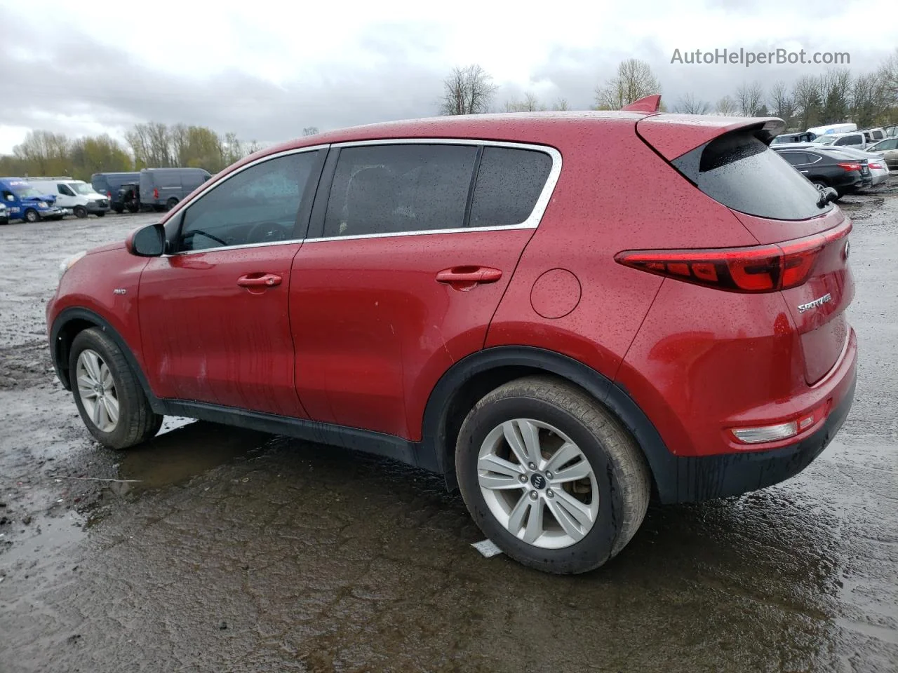 2017 Kia Sportage Lx Красный vin: KNDPMCAC8H7277737