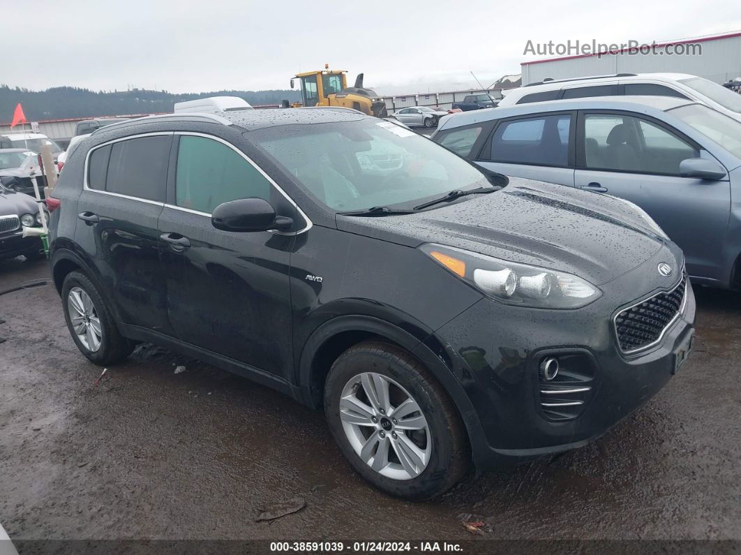 2017 Kia Sportage Lx Black vin: KNDPMCAC8H7297907