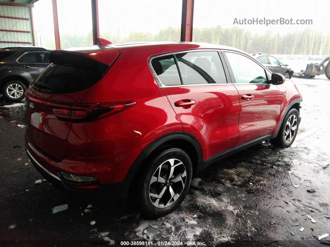 2020 Kia Sportage Lx Burgundy vin: KNDPMCAC8L7700132