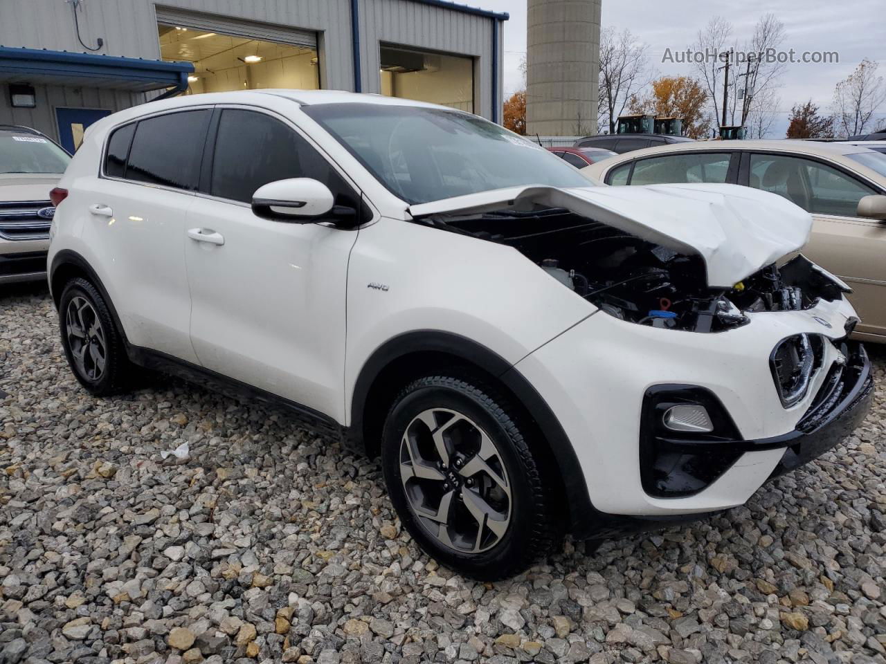 2020 Kia Sportage Lx White vin: KNDPMCAC8L7769788