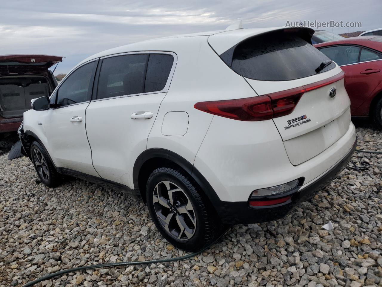 2020 Kia Sportage Lx White vin: KNDPMCAC8L7769788