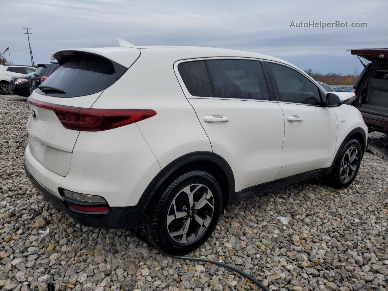 2020 Kia Sportage Lx White vin: KNDPMCAC8L7769788