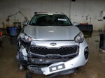 2017 Kia Sportage Lx Silver vin: KNDPMCAC9H7035278