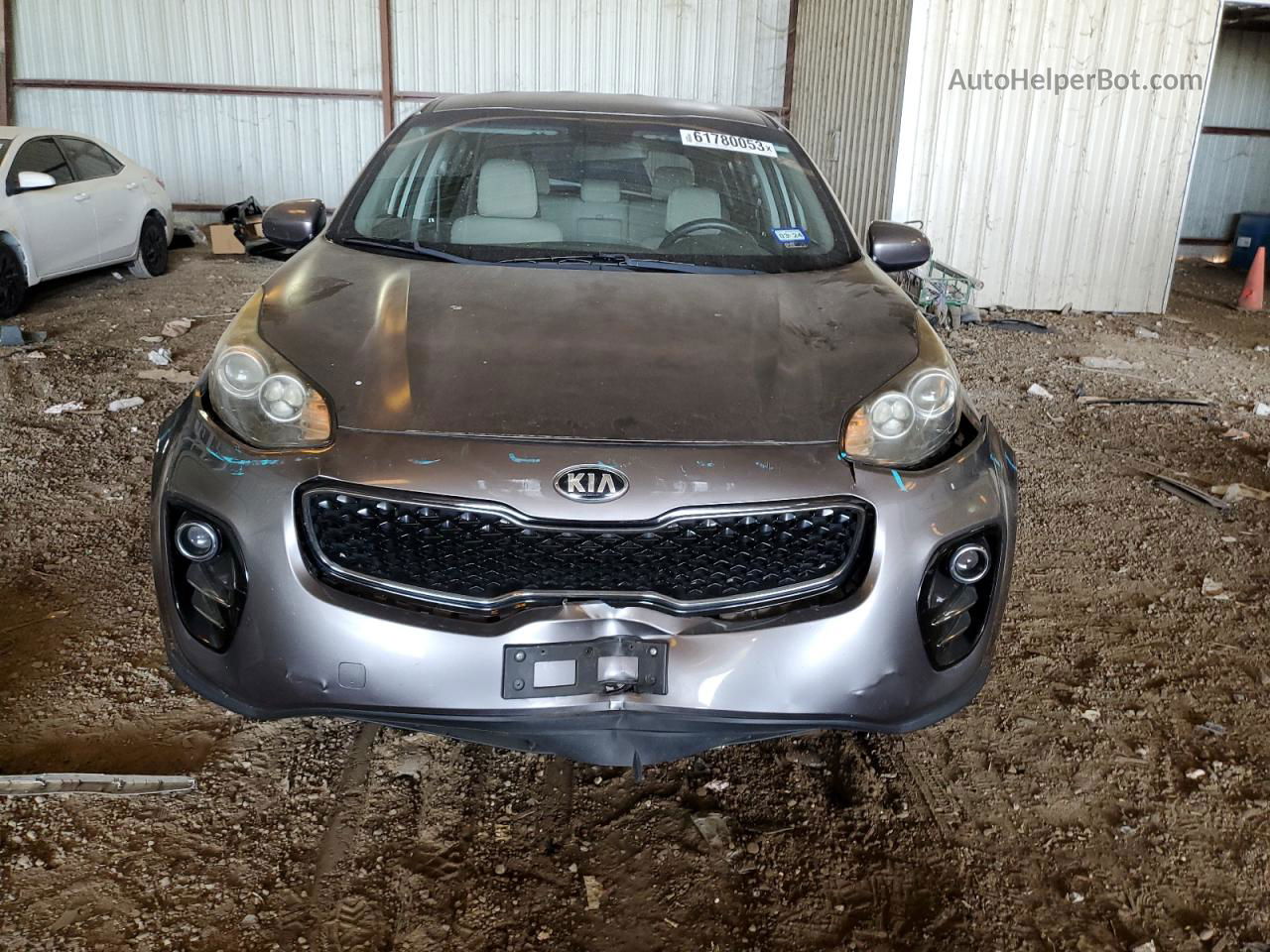 2017 Kia Sportage Lx Gray vin: KNDPMCAC9H7063405