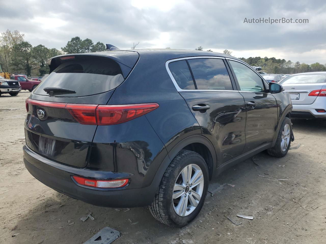 2017 Kia Sportage Lx Черный vin: KNDPMCAC9H7130987