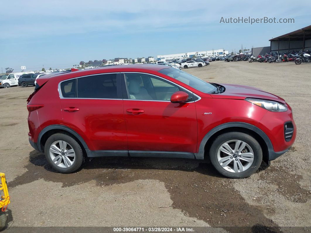 2017 Kia Sportage Lx Burgundy vin: KNDPMCAC9H7138958