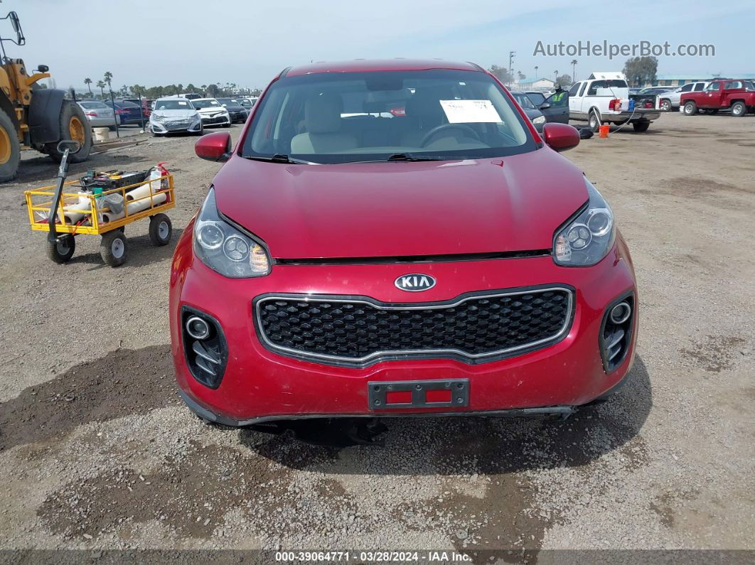 2017 Kia Sportage Lx Burgundy vin: KNDPMCAC9H7138958